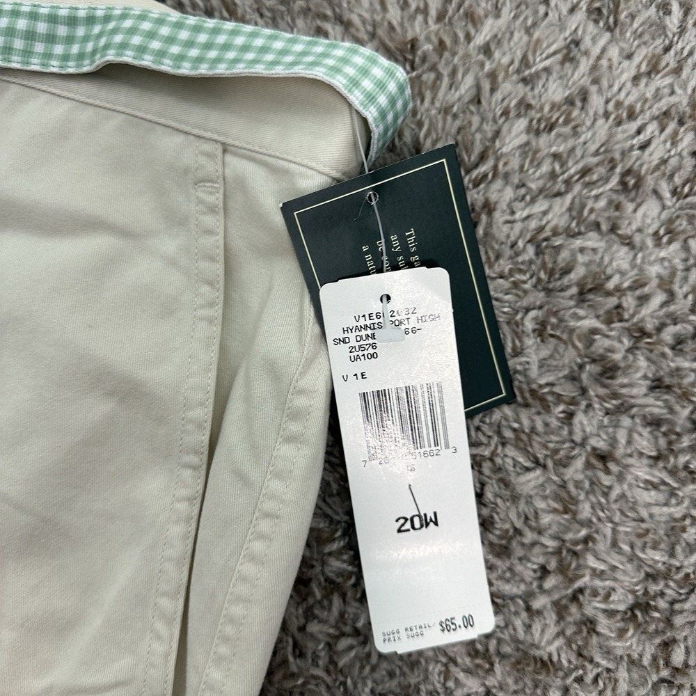 NWT Lauren Ralph Lauren Beige Khaki High Waist Cropped Chino Pants Size 20W - Picture 4 of 9